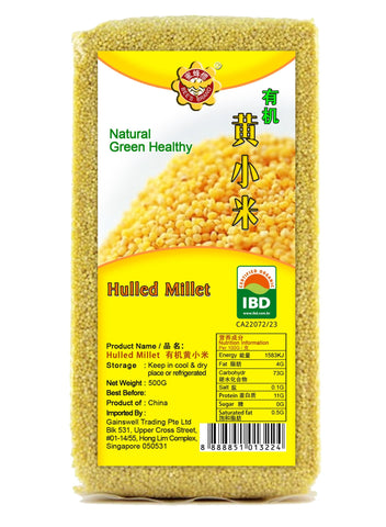 Hulled Millet 有机黄小米—500g